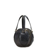 グッチ Gロゴ バスケットボール ミニ ハンドバッグ ショルダーバッグ 2WAY 547855 ブラック レザー レディース GUCCI 【中古】